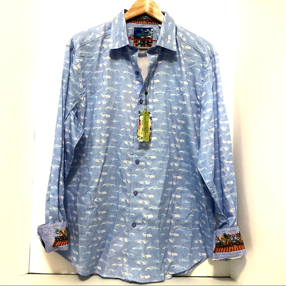 Robert Graham Porsche Dragon Print on Cuff Shirt